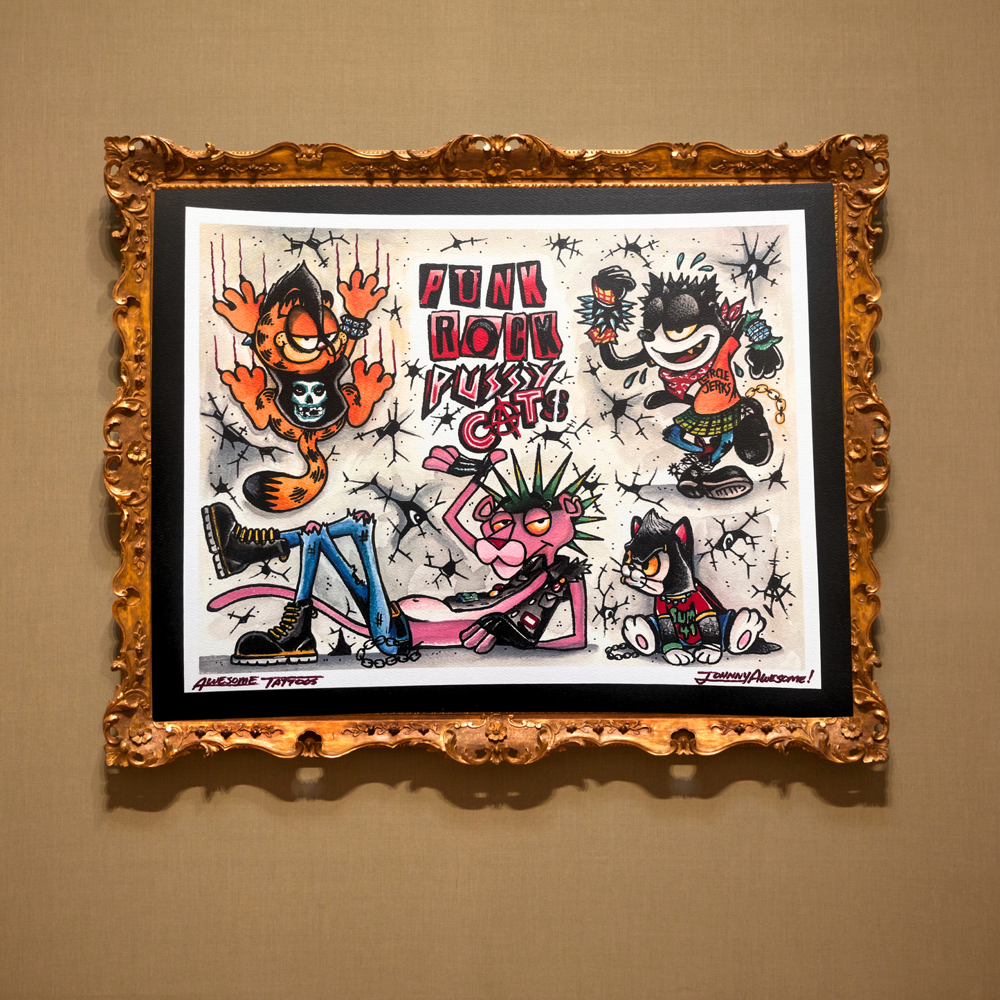 "Punk Rock Pussycats" Art Prints