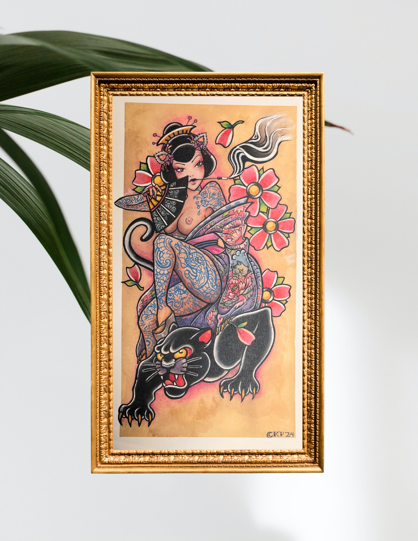 Geisha lady- Art Prints