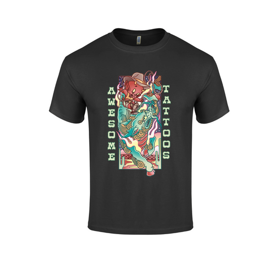 Awesome Tattoos Black Graphic Tee